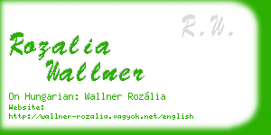 rozalia wallner business card